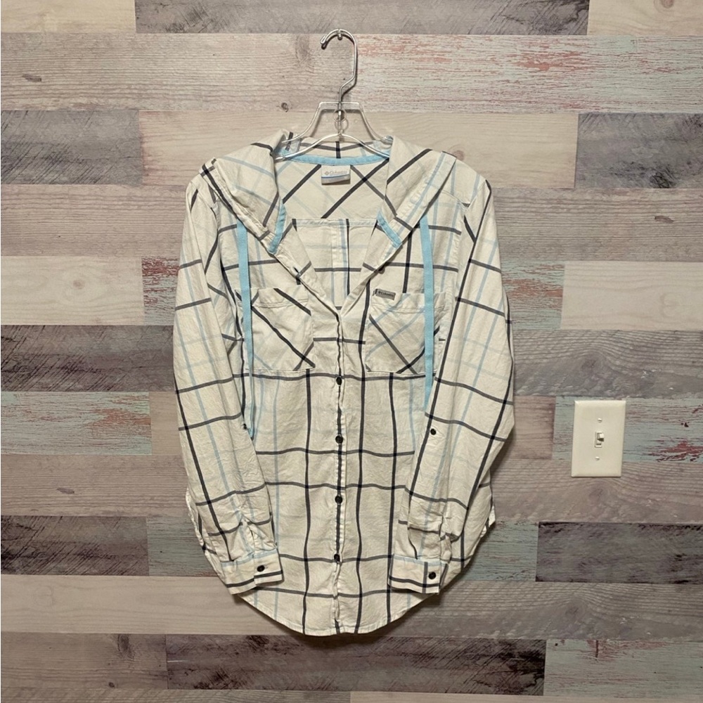 Columbia plaid button up